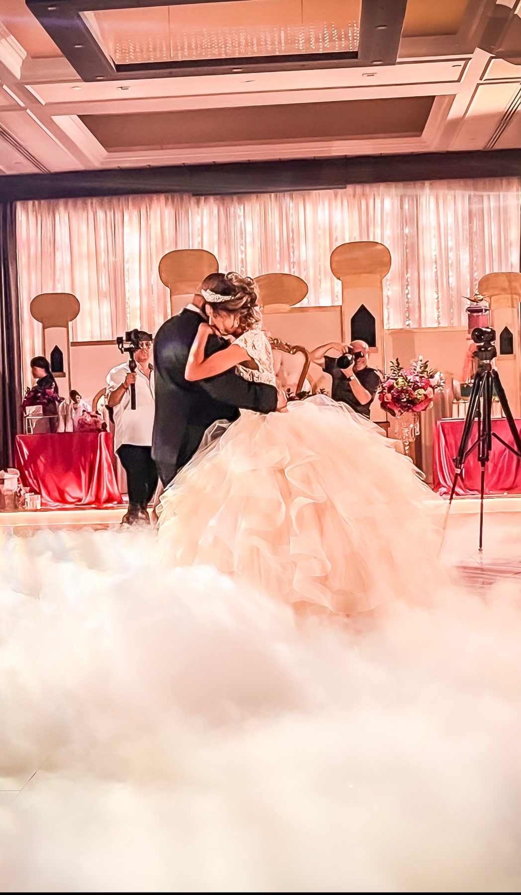 Quinceanera cloud fog first dance Los Angeles